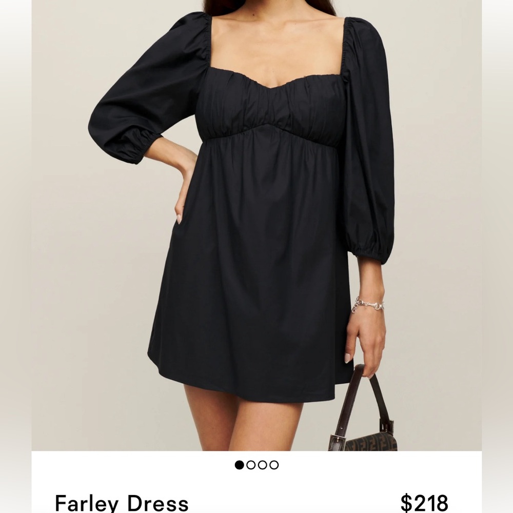 Reformation Farley Dress, White, Size: 6